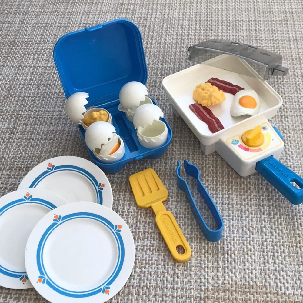 Vintage Fisher-Price Eggs & Frying Pan